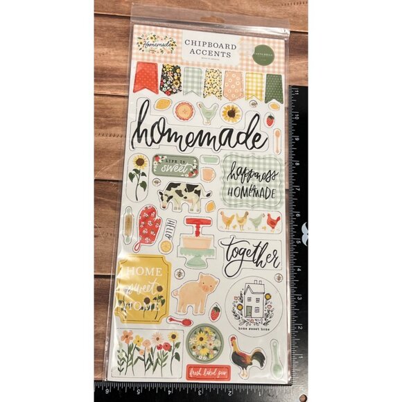 Echo Park Fall & Homemade Chipboard Accents & Frames Lot Of 3 AUTUMN - Picture 4 of 5